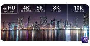 Aperçu des flux vidéo en qualité 4K Ultra HD disponibles sur l'application Smarters Pro.