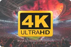 Aperçu des flux vidéo en qualité 4K Ultra HD disponibles sur l'application IPTV Smarters Pro.